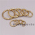定制纯铜无缝铜环圆环实心铜圈包配件黄铜无缝圆圈 内径45mm