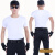 夏季短袖T恤黑色作训服物业保安服装批发印刷LOGO特勤训练服定制 黑色安保 XL175