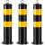 钢管警示柱反光柱加厚防撞柱固定桩路桩活动地桩可拆卸停车场立柱 60cm加厚固定款