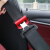 汽车安全带插头卡夹抠口卡扣限位松紧调节器 保险带固定防滑夹子 银色/对装