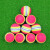 高尔夫室内软球练习球EVA彩虹球海绵球儿童玩具猫咪狗狗玩具球软球 红色 6个装