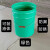 25L特厚铁皮户外垃圾桶大容量耐磨庭院垃圾桶铁桶带盖子家用防火 黄色