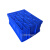 蓝色料盒塑料工具框箱胶盆方形实验室样品汽修车螺丝零件收纳盒子 加厚 外径40.5-30.5-14.5cm