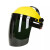 电焊面罩头戴式焊工防护面罩防冲击面屏防电焊眼镜氩弧焊帽 黄顶白片