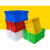 周转箱养龟 塑料框子长方形大号加厚带盖物流箱养龟养鱼水产储物收纳筐JYH 575-350箱(640*430*360) 白色(无盖)