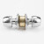 海斯迪克 球形锁 不锈钢加重型 铜锁芯 室内木门铝合金门锁 带钥匙中心距70MM长舌 HKQL-38