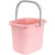 塑料加厚长方形手提水桶大号桶拖把桶塑料桶小方桶 粉色11L