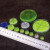 贝玛伦万向水平仪水平泡圆形水平珠带刻度绿红外线激光高精度工 Φ25x10绿（3个）