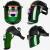 英格杰家 PC全盔式电焊面罩焊工氩弧焊防护面罩自动太阳能变光焊帽头戴 PET经典款+头灯 