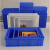 加厚周转箱塑料盒子长方形工具箱零件盒收纳盒螺丝物料盒配件盒 1号蓝708*453*178(特级加厚)