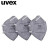 uvex优唯斯 8721220 1220折叠防尘KN95活性炭除异味口罩定做 1盒(30个)