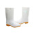 阿力牛 白色卫生鞋靴 耐油耐酸碱劳保防护雨鞋 工厂食堂胶鞋 中筒  41码