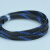 蛇皮网6mm三织加密型PET编织网尼龙网避震网护线网套线网管工业品 黑蓝