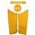 电焊皮套袖 焊工防护用品皮电焊套袖防烫耐高温护袖加长加厚防护 T黄色袖口双纽扣套袖(长60cm)送绑带