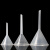 动力瓦特 塑料漏斗 实验室三角漏斗 耐高温锥形漏斗 75mm长颈（10个） 
