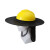 冰禹 BYA-146 户外工地防晒帽 遮阳帽 遮阳板遮阳帽安全帽遮阳挡（不含安全帽） 橙色