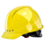 伟光 安全帽 新国标 ABS 工地建筑工程 防砸抗冲击 欧式透气安全头盔 黄色 一指键式调节