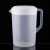 2000ml塑料带盖量杯 手柄式带刻度量杯 厨房凉水壶冰箱冷水壶 2500ml