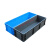 周转箱镂空 超大号1米2塑料筐周转箱长方形胶箱把手箱子长条镂空 蓝色