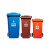 定制适用大号环卫分类垃圾桶户外物业带盖商用桶240L带轮厨房室外120L 蓝色 80升加厚-可回收