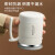 欧菲斯马克杯带盖304不锈钢大容量咖啡杯带搅拌勺学生水杯子 商务灰-带折叠勺-500ML