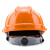 伟光安全帽YD-VT 新国标V型ABS 工地建筑施工 领导监理 防砸透气抗冲击头盔 橙色 1顶