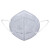 朝美 折叠耳挂式灰色活性炭FFP2,KN95口罩,50只/盒；6005-2  1盒