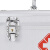 蓓尔蓝 QT570 医药箱 铝合金便携式多功能药物收纳箱药品整理出诊箱 大容量 12寸银色 