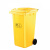 庄太太【挂车240升黄色医疗废物】大号户外分类垃圾桶环卫垃圾箱带盖厨房