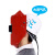 定制电焊面罩红钢纸焊帽子安全焊接防护头戴式焊工氩弧焊防火星防 黄帽带卡槽