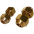空调铜铝管对丝接头2分-6分/6-19MM铜管免焊接加厚对接铜 1.5-2匹对接头不带螺母 (6厘+1