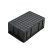 张氏艺佳 防静电可配盖子零件盒周转箱物料配件箱塑料箱 黑色4号箱405 305*145mm