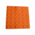 橙央 盲道砖橡胶 pvc安全盲道板 防滑导向地贴 30cm盲人指路砖 (底部实心)25*25CM灰色点状