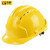 百舸 ABS高强度安全帽工地工程建筑施工防砸 三筋透气黄色