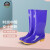 上海牌女士高筒雨靴 防滑耐磨雨鞋防水鞋 时尚舒适PVC/EVA雨鞋 户外防水防滑雨靴 SH301 紫色 41