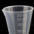 铸固 三角量杯 塑料刻度量杯透明杯容量杯三角杯 KZS-41 100mL两个