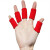 护指 篮球护指排球指关节指套运动护具男女加长手指防滑大拇指 黑色10只装