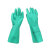 Ansell 安思尔 37-873工业耐酸碱丁腈橡胶手套*1副 绿色 10 