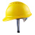 诺瑞斯安 安全帽工地 免费印字 国标V型ABS 建筑工程电力施工劳保工人头盔 普通v型透气黄色