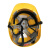 JSP洁适比 工地领导监理建筑工程透气ABS头盔安全帽 黄色 威力9A4