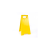 鸣狼 折叠式便携式黄色塑料三脚架  临时停车人字牌警示牌 停车牌指示牌 特价空白版本
