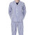 鸣固 病号服 条纹护理病号服 蓝白条病员服棉患者服 长袖套装 M码 ZG2309