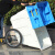 400L环卫垃圾车垃圾桶带盖带轮保洁车清运车大号手推车移动户外 400L灰色桶体加盖子不含配