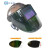 约巢热浪RL-280自动变光面罩电焊面罩安全帽太阳能参数调焊工头盔翻盖 护罩全黑款式+白色安全帽+ 带10外2内片2电子