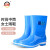上海牌雨鞋女士中筒舒适PVC耐磨防滑防汛劳保工业防护耐腐蚀耐酸碱食品加工鞋SH559 蓝色 36