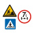 高速公路道路施工预告标志牌改道警示限速反光指示牌标识牌全国标 太阳能导向牌 10x10x10m