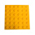 筑筠 盲砖 pvc盲道砖 橡胶指路砖 底部实心 30*30cm黄色点状 单位/块