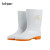 趣行 白色雨鞋 低筒（36-46码） 男女款胶鞋防水防滑防油耐酸碱 户外雨鞋厨房防水靴
