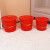 好运马 大号红色水桶塑料桶加厚带盖子手提圆桶清洁桶 带盖款10L（普厚）