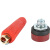 得豫工品 DKJ电焊机快速插头欧式铜便捷接头电缆连接器  DKJ35-50插头+插座（红） 